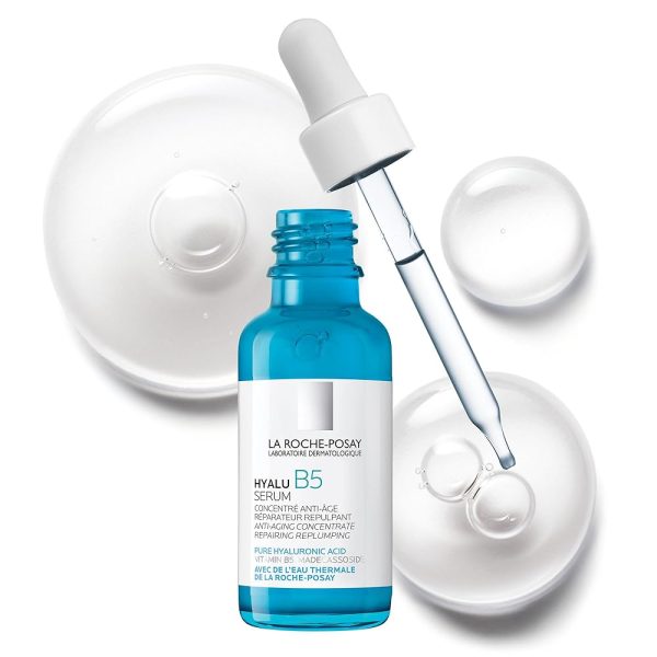 La Roche-Posay Hyalu B5 Pure Hyaluronic Acid Serum for Face, Vitamin B5 + Hyaluronic Acid + Madecassoside, Hydrating Serum Visibly Plumps Skin, Sensitive Skin Safe, Anti Aging,...