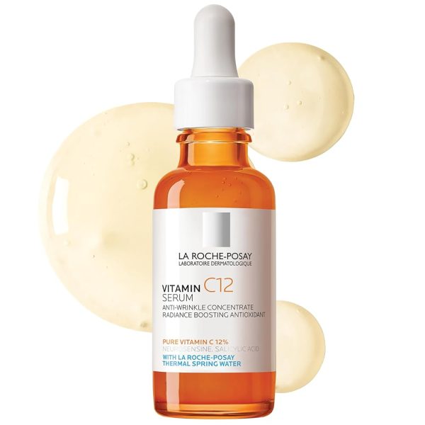 La Roche-Posay Pure 12% Vitamin C Serum For Face With Hyaluronic Acid & Salicylic Acid, Hydrating Face Serum, Boost Radiance & Reduce Wrinkles, 2 Formulas for Normal or Oily...